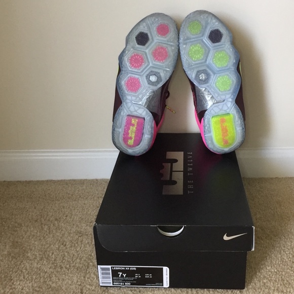 Nike Lebron 12 Xll Double Helix Merlot - Picture 7 of 8